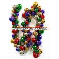 6' Christmas plastic bauble garland