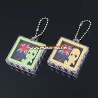 Creative New design custom 3D paper carving acrylic keychain for promotion gifts