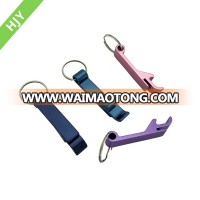 Portable universal aluminum bottle opener keychain