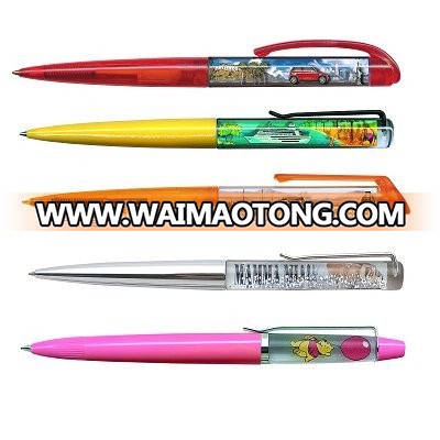 Customized Logo Promotional Floating Ball Pen