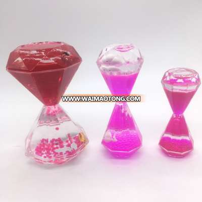 Acrylic Diamond shape Liquid motion Timer