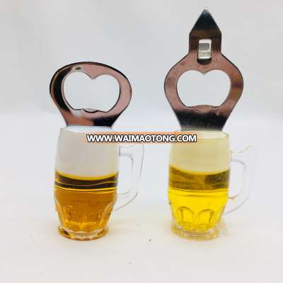 Liquid beer cup bottle opener transparent acrylic for kitchen