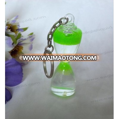 promotion souvenir gift reverse hourglass aqua keychain