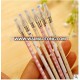 Creative Stationery Black Gel Pen Diamond Head Refills For 0.38mm Office Supplies flower printed gel pen refill