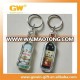 Custom transparent printing plastic acrylic keychain